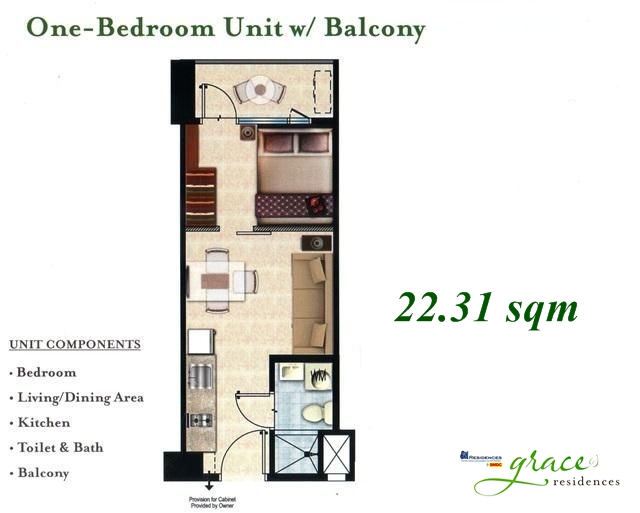 Unit Layout (TULIP TOWER) Grace Residences by SMDC